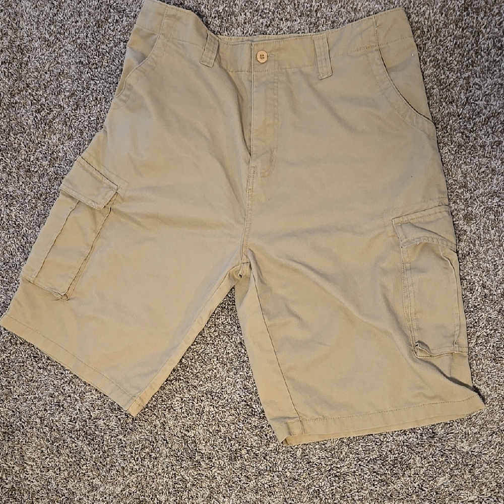 Beverly Hills Polo Club Men's Beige Cargo Shorts